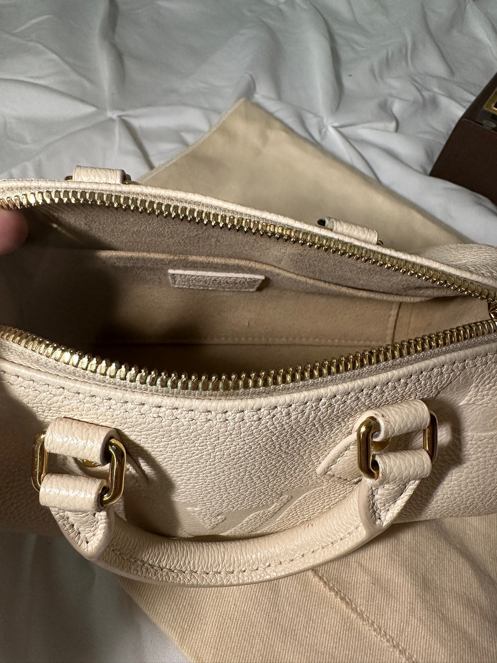 Louis Vuitton Empreinte Cream Papillon BB