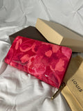 LOUIS VUITTON VERNIS MONOGRAM ZIPPY ROSE IKAT WALLET
