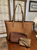 Coach City Tote Reversible Set